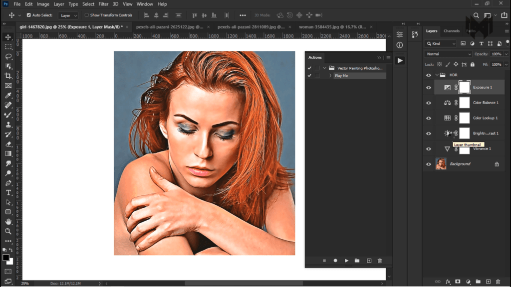 Vector Art Painting In Photoshop 2021 (without pen tool ) Screenshot 253