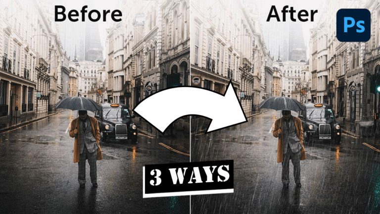 rain effect in photoshop