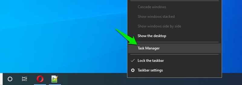 task manager from taskbar1