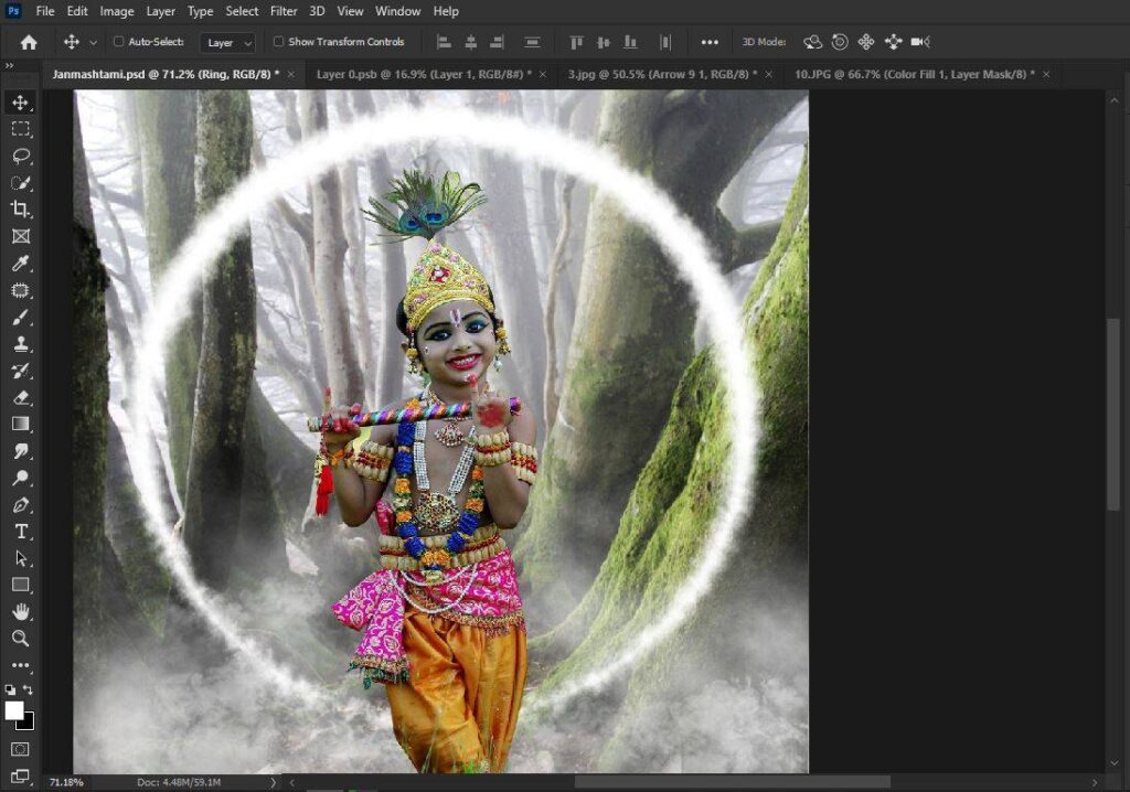 janmashtami photo manipulation