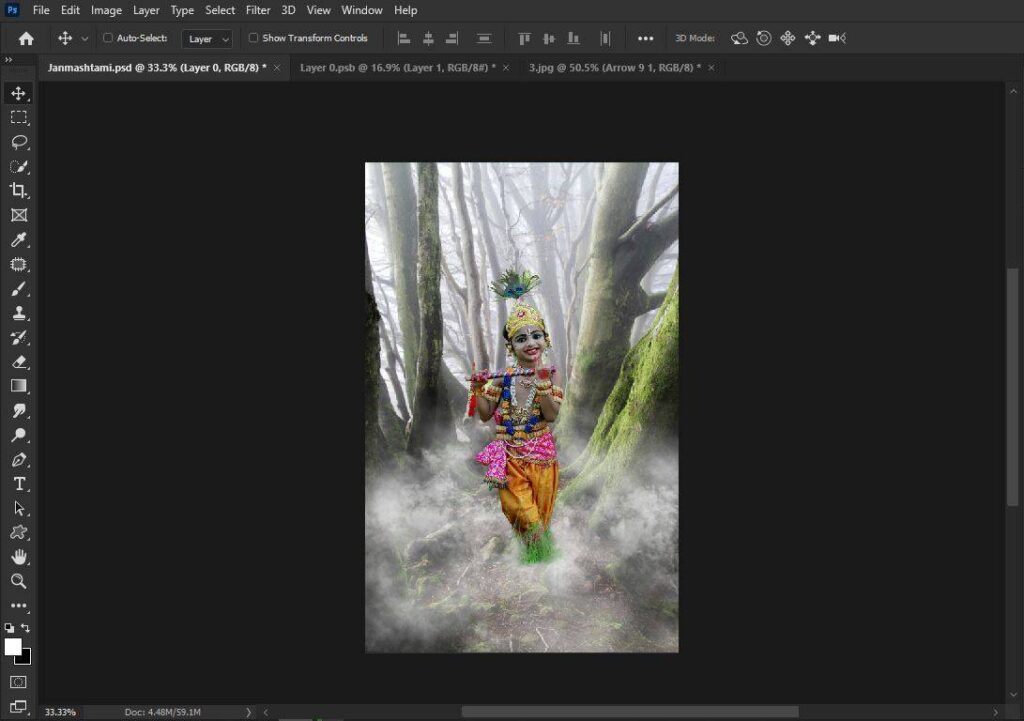 janmashtami photo manipulation