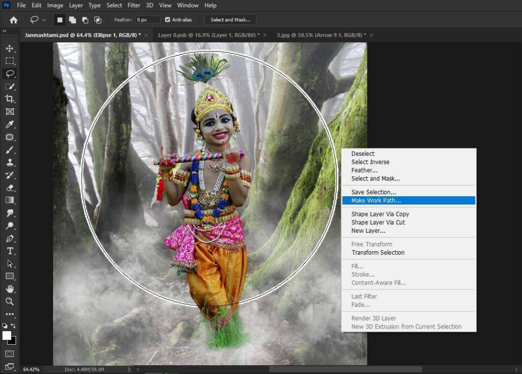 janmashtami photo manipulation