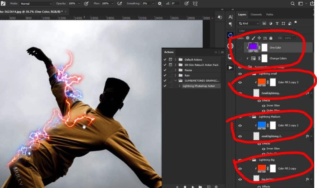 Lightning Power Effect In Photoshop