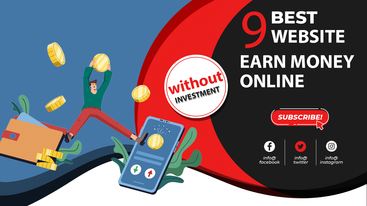 9 free websites to earn money online without investment in mobile