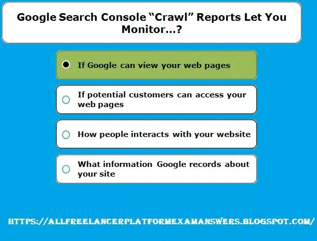 google search console crawl reports let you monitor