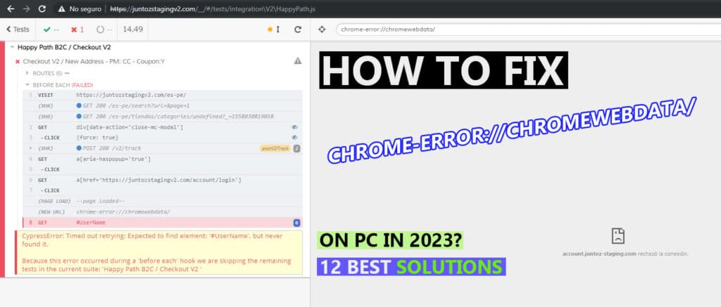 How to fix Chrome error