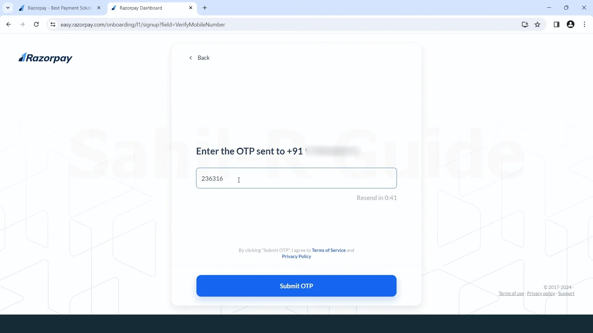 Enter Your Name (step 3)