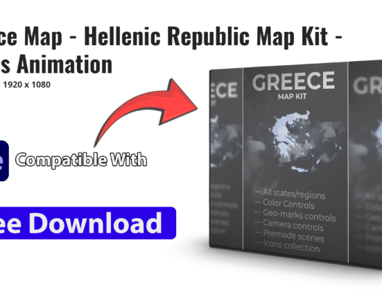 Greece Map Hellenic Republic Map Kit Hellas Animation