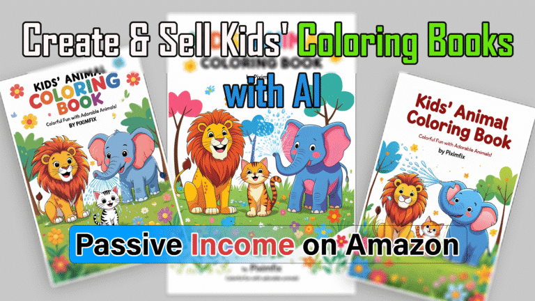 How to Create Sell Kids Coloring Books with AI Earn Passive Income on Amazon 1