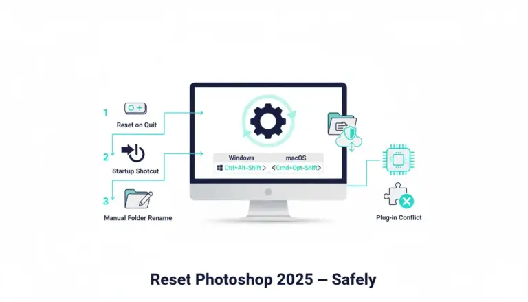 How to Reset Photoshop v26.x Preferences Without Losing Your Work