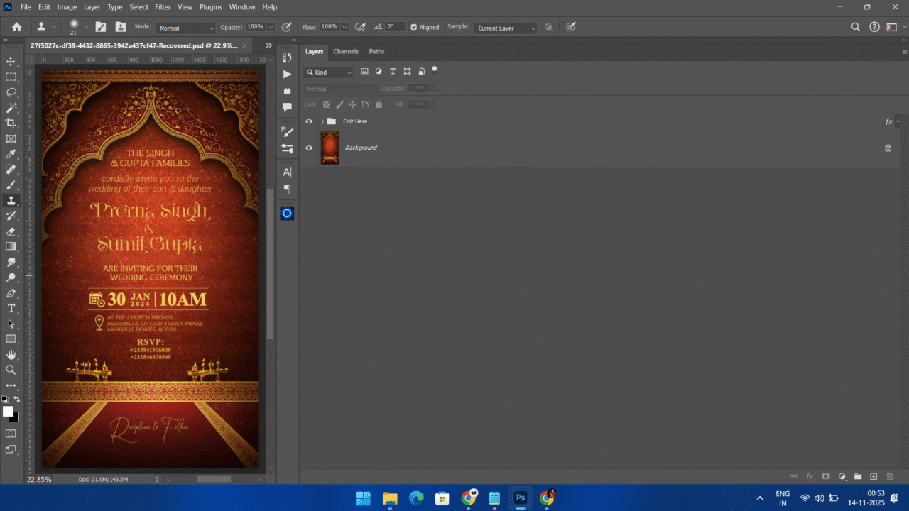 Indian Wedding Invitation