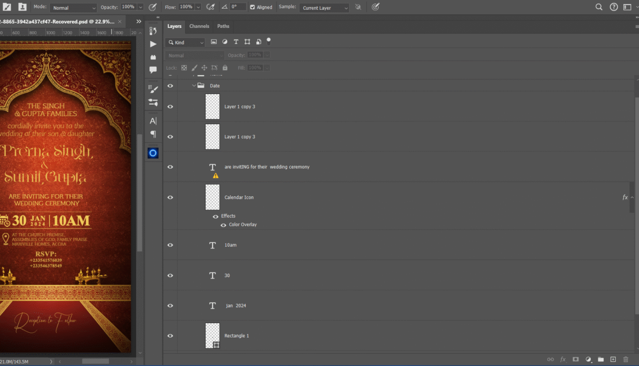 Indian Wedding Invitation