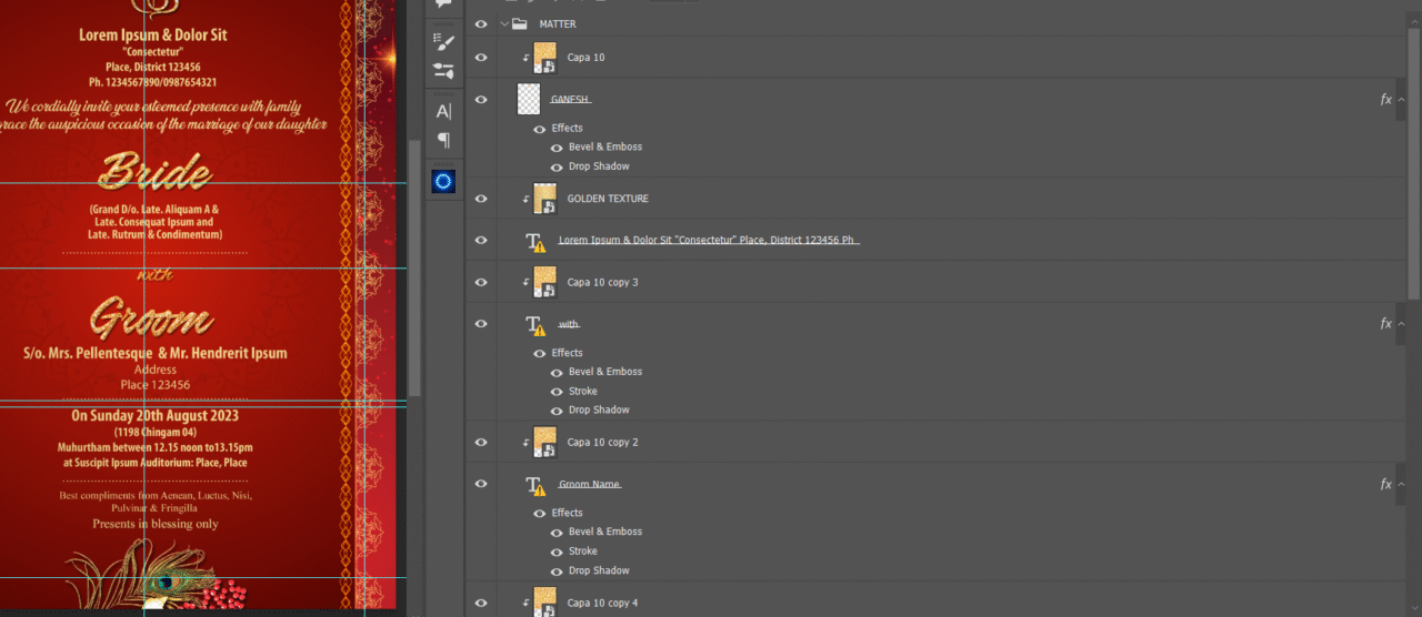 indian wedding invitation