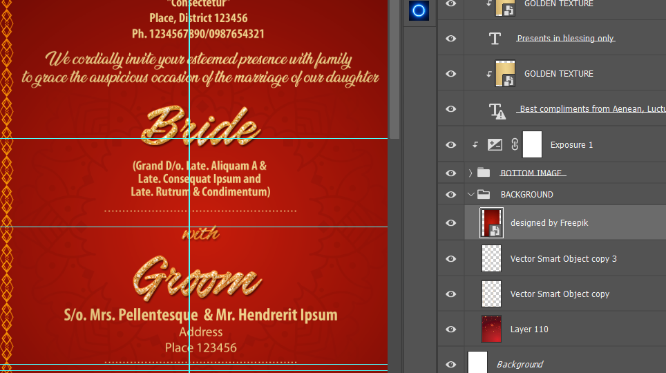 indian wedding invitation